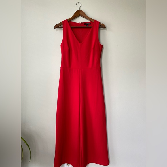Banana Republic Red V Neck Crop Jumpsuit - Picture 5 of 5
